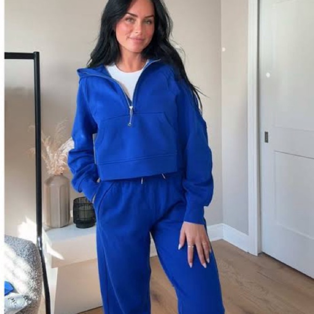 Lululemon Scuba Oversized Half-Zip Hoodie Riverside Royal Blue XS/S